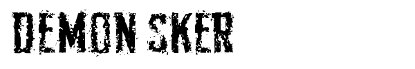 Demon Sker font preview